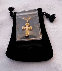 クロムハーツ タイニー フィリグリークロス ダイヤモンド 金無垢 GOLD 22K FILIGREE CROSS TINY DMND