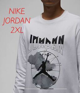 2XL 新品 NIKE ナイキ JORDAN ジョーダン DRI-FIT 長袖 ロングスリーブ Tシャツ ロンＴ 白 ホワイト