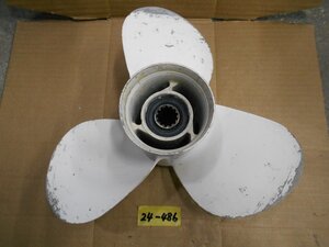 24-486 YAMAHA yamaha ヤマハ船外機用 アルミペラ 11 5/8 11-G ヤマハ 2スト 30馬力船外機で使用 中古品