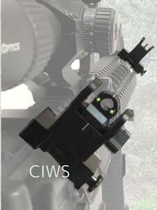 CIWS 45° オフセット サイト フリップアップ サイト 可倒式 20mm レール 対応 色:蛍光サイト