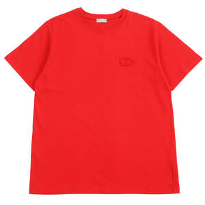 極美品●DIOR ディオール オム 943J605A0554 ショートスリーブ CDアイコンヘビーオンスTシャツ 半袖Ｔシャツ L 伊製 正規品 メンズ