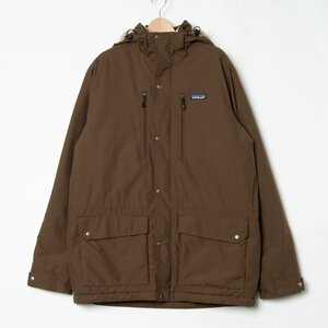 【1円スタート】patagonia パタゴニア 裏フリースナイロンジャケット 取り外しフード アウター アウトドア カジュアル 茶色 ブラウン M