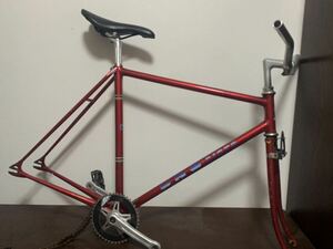 レア　njs 競輪　uno pista フレームセット　クランク付き　ピスト ピスト バイク　自転車　アンティーク　ヴィンテージ cinelli チネリ