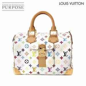 新品同様 ルイ ヴィトン LOUIS VUITTON モノグラム マルチカラー スピーディ 30 ハンド バッグ ブロン M92643 ゴールド 金具 90195740