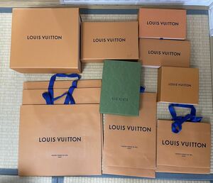 ルイヴィトン LOUIS VUITTON マグネット式空箱　ショップ袋等 セット