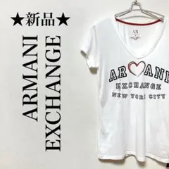 ✨新品✨　ARMANI EXCHANGE ロゴTシャツ　半袖　ハート　きれいめ