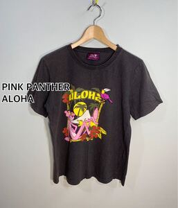 ■PINK PANTHER ピンクパンサー■ALOHA プリントTシャツ:S～M☆BH-501