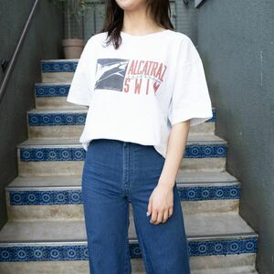 USA VINTAGE FRUIT OF THE LOOM SHARK PRINT DESIGN T SHIRT/アメリカ古着サメプリントデザインTシャツ