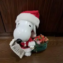 クリスマス　サンタスヌーピー　ビーグルフィギュア