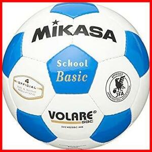 ★ホワイト/ブルー★ (MIKASA) サッカーボール 日本サッカー協会 検定球 4号 (小学生用) SVC402SBC 推奨内圧0.8(kgf/)