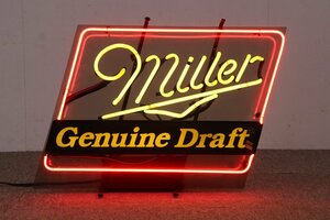 Miller ミラービール ネオンサイン Genuine Draft EVERBRITE ELECTRIC SIGN アメリカン雑貨 7-C046