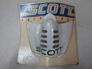 ε【新品】ラスト1点 スコット SCOTT フェイスガード マスク 白 70年代 ビンテージモトクロス VMX オフロード Face Guard【送料無料】