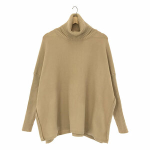 CLANE / クラネ | 2020SS | SIDE SLIT TURTLE WIDE KNIT サイドスリット タートル ワイドニット | 1 | ベージュ | レディース