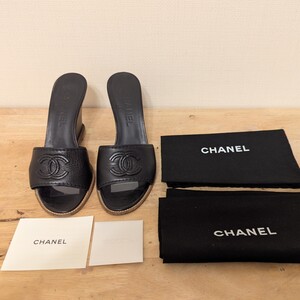 【★1円スタート★】CHANEL シャネル ミュール サンダル ココマーク