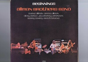 盤質良好 2LP The Allman Brothers Band / Beginnings / オールマン・ブラザーズ・バンド ビギニングス インサート付き P-5092～3A