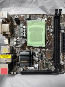 【中古品】ASRock H81M-ITX LGA1150 Mini-ITX BIOS起動OK -130