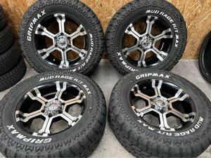 送料無料【バリ山】265/65R17 120/117Q 20年製造 ホワイトレター GRIPMAX MUD RAGE R/T MAX 6穴 MKW ハイラックス プラド FJクルーザー