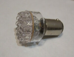 ＜LEDW12W-006＞ 旧車・小型バイク ブレーキ・テールライト用 高輝度 白色 LED24個搭載　交流および直流（AC/DC12V)用