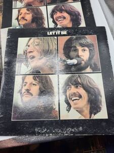 Lot of 4 Vintage The ビートルズ バイナル Albums LP Records Let it Be/アビー ロード/Again 海外 即決