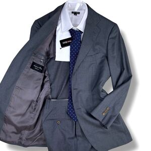 1円 M~S 美品 リングヂャケット×エルメネジルトゼニア RING JACKET Ermenegildo Zigna スーツ セットアップ SartoriaRing メンズ グレー44