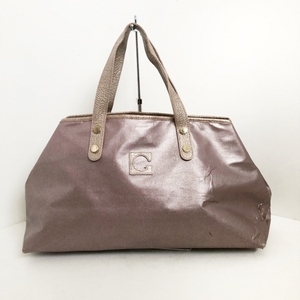 ゲラルディーニ GHERARDINI トートバッグ - PVC(塩化ビニール)×レザー ライトピンク×ピンクゴールド バッグ