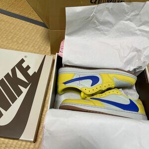 Travis Scott × Nike WMNS Air Jordan 1 Retro Low OG Canary トラヴィス スコット ナイキ ウィメンズ エアジョーダン1 ロー 29.5㎝