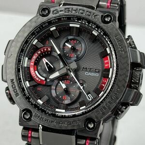 美品G-SHOCK MTG-B1000XBD-1AJF MT-Gタフソーラー電波受信 電波ソーラー マルチバンド6 Bluetoothモバイルリンク ブラック メタルバンド