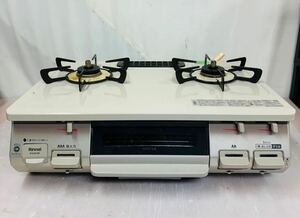 9e47 必見! 中古 現状品 Rinnai リンナイ グリル付きガスコンロ　ガステーブル RTE597BEL 動作確認済み