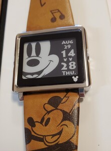 エプソン　スマートキャンバス 　MickeyMouse　ヴィンテージシリーズ　2024.8月 電池交換済み　美品 EPSON 腕時計 Watch