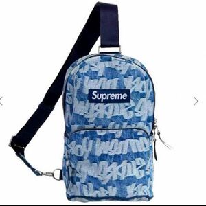 Supreme Fat Tip Jacquard Denim Sling Bag シュプリーム　デニム　バックパック　ショルダーバッグ　ボディバッグ