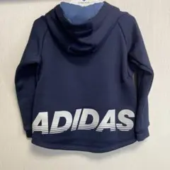 adidas キッズ パーカー 120 ネイビー　美品