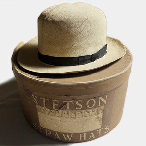 博物館級NOS! 30s STETSON モンテクリスティ オプティモ パナマ デッドストック ステットソン MONTECRISTI PANAMA 箱付 VINTAGE HAT ハット