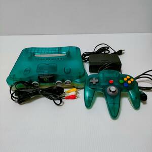 【動作確認済み】NINTENDO64 本体一式セット スケルトンクリアブルー　ニンテンドー