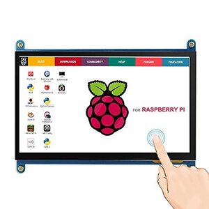 ELECROW 7インチ モバイルモニター Raspberry Pi用 モバイルディスプレイ LCD ディスプレイ ポー