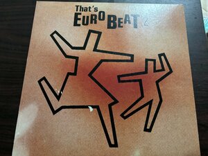 【ハイブリッド洗浄】THATS EURO BEAT Vol.2【3点以上で送料無料】N1S 206LP2MH