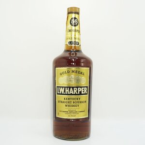 1円～ 未開栓★I.W.HARPER I.W.ハーパー GOLD MEDAL ゴールド メダル 1L 86PROOF 旧ボトル ケンタッキー バーボン ウイスキー 送料無料