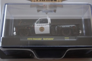 Q 1976　Chevrolet Scottsdale　HS08　POLICE PATROL　シボレートラック　M2　ブリスター　ミニカー　ポリスカー