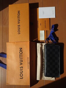 ◆美品◆M63095◆ヴェルティカル◆ルイ・ヴィトン◆LOUIS VUITTON◆ダミエ◆長財布◆グラフィットジッピーウォレット◆ブラック◆