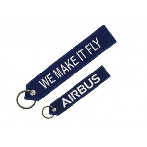 Skyart JAPAN【お買い得セット販売！！】AIRBUS Keyring Blue “WE MAKE IT FLY” エアバス フライトタグ Blue 青色 5本セット