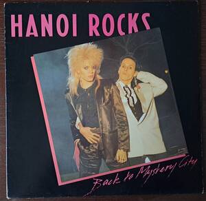 【LPレコード洋楽】HANOI ROCKS - BACK TO MYSTERY CITY