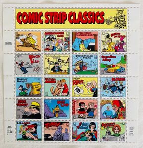 【未使用】切手　アンティーク　ビンテージ　USA COMIC STRIP CLASSIC32セントx15枚　計4.8ドル　