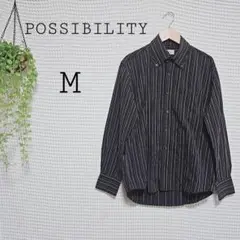 ☆ POSSIBILITY (M) オルタネート ストライプ 長袖 シャツ