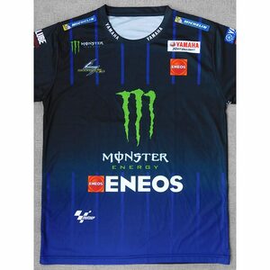 ＜motoGP＞MONSTER ENERGY YAMAHA ドライTシャツ・L〜XL程度・未使用/新品（アウトレット品）・即決／モンスターエナジー・ヤマハ,YZR-M1