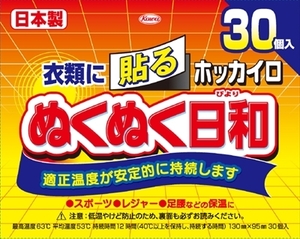 まとめ得 ホッカイロ ぬくぬく日和 貼るレギュラー３０個 興和 カイロ x [3個] /h