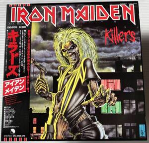 希少 JAPAN ORIG 帯付LP アイアンメイデン キラーズ IRON MAIDEN KILLERS EMS-91016