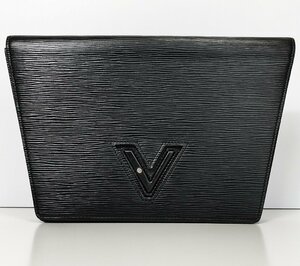 S2507●訳あり LOUIS VUITTON ルイヴィトン エピ トラペーズ クラッチバッグ セカンドバッグ ブラック