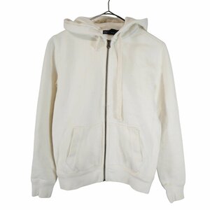 SALE///// RALPH LAUREN ラルフローレン 無地 パーカー ジップアップ ホワイト (メンズ S) O3091