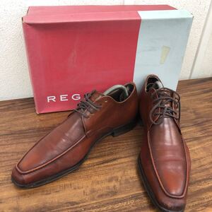 11r3-2必見! REGAL リーガル ビジネスシューズ 茶 シューズ　シューキーパー付き　中古品　現状品