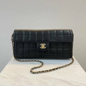 CHANEL シャネル チョコバーチェーンショルダーバッグ　ラムスキン　A15316