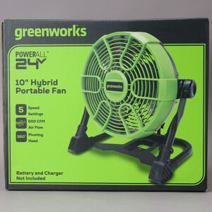 新品 Greenworks 24V ポータブルファン PAG401 グリーンワークス サーキュレーター 扇風機 家電 #100※806/k.c/k.a